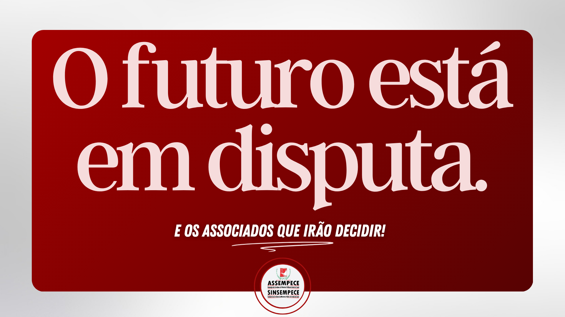 ASSEMPECE lança campanha para escolha da nova identidade institucional e convida servidores a participarem da votação